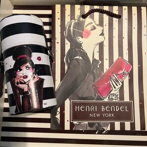 Henri Bendel Shopping bag and Sephora brush holder by Izak Zenou